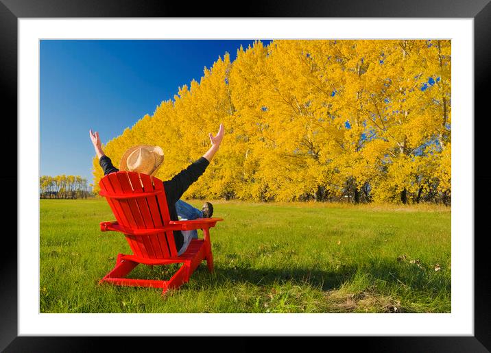 Thrilled About Autumn Framed Mounted Print by Dave Reede