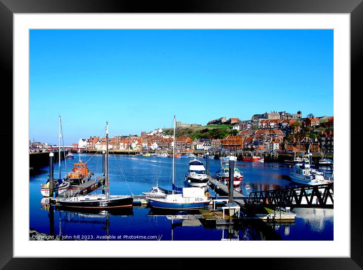 Whitby, Yorkshire. Framed Mounted Print by john hill