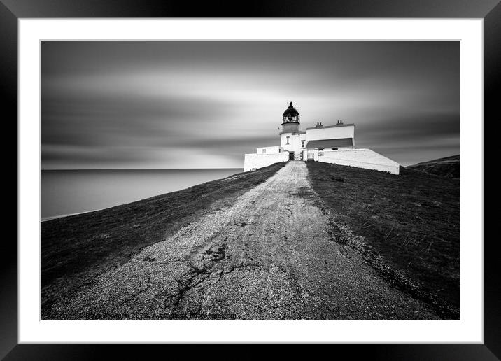Stoer Head Lighthouse Framed Mounted Print by Dave Bowman