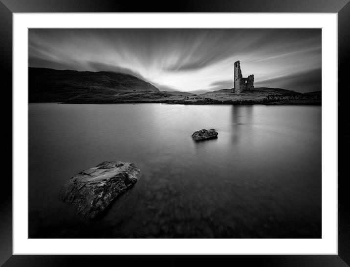 Ardvreck Castle I Framed Mounted Print by Dave Bowman