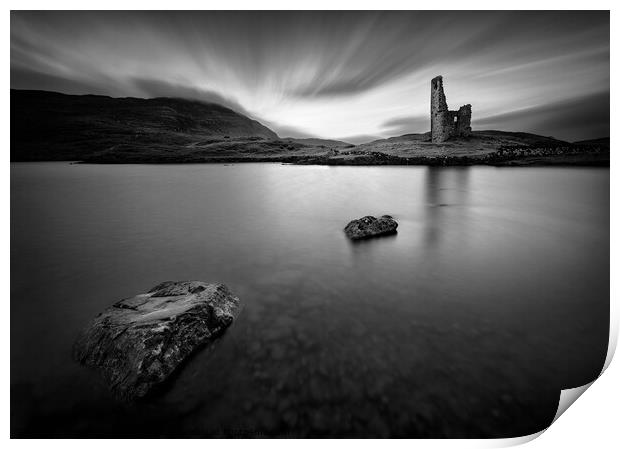 Ardvreck Castle I Print by Dave Bowman