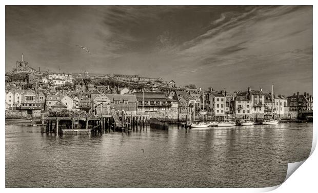 Whitby Harbour Print by Alan Matkin