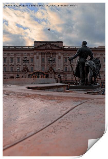 Buckingham Palace as seen from Victoria Monument  Print by Duncan Savidge