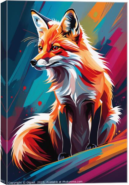 Red Fox I Canvas Print by Olgast 