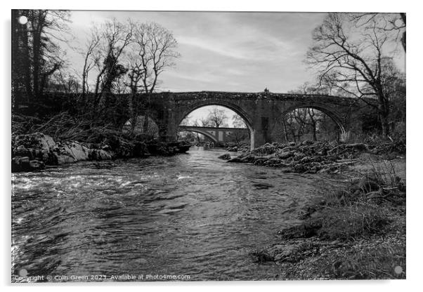 Devil's Bridge, Kirkby Lonsdale Acrylic by Colin Green