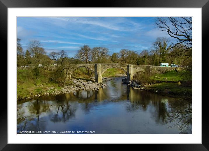 Devil's Bridge, Kirkby Lonsdale Framed Mounted Print by Colin Green