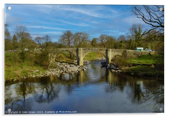 Devil's Bridge, Kirkby Lonsdale Acrylic by Colin Green