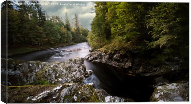 River Findhorn at Randolph's Leap Canvas Print by Tom McPherson