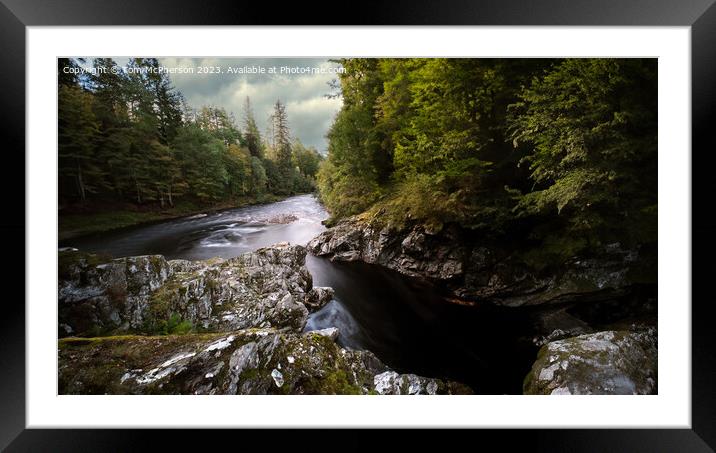 River Findhorn at Randolph's Leap Framed Mounted Print by Tom McPherson