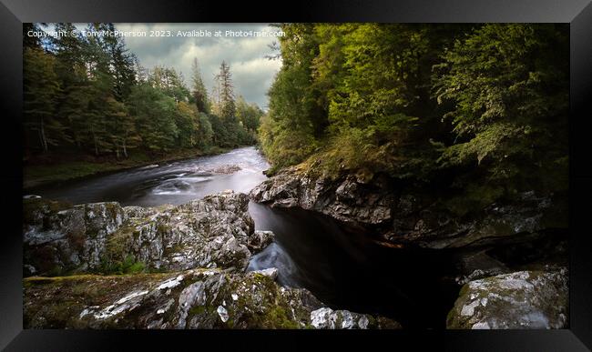 River Findhorn at Randolph's Leap Framed Print by Tom McPherson