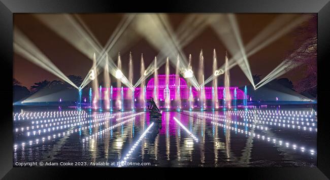 Kew Gardens Light Trail | London Framed Print by Adam Cooke