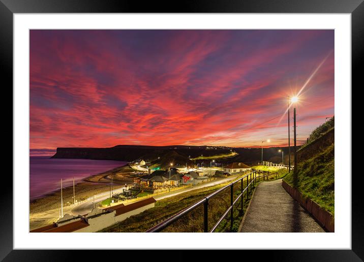 Sunrise at Saltburn by the Sea Framed Mounted Print by Kevin Winter