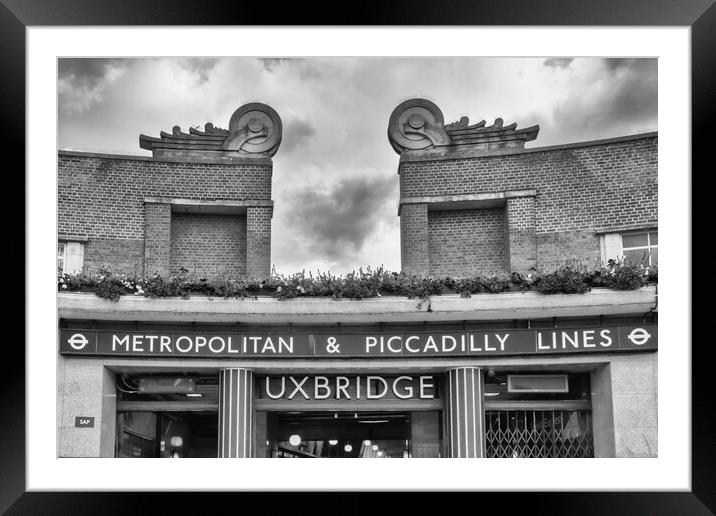 Uxbridge underground station    Framed Mounted Print by Kevin Hellon