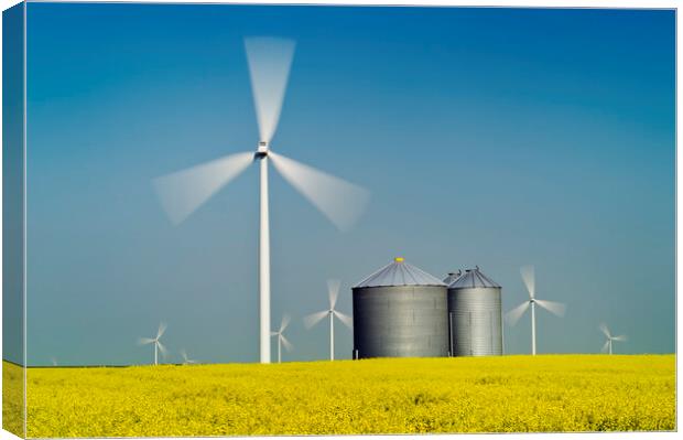 wind turbines Canvas Print by Dave Reede