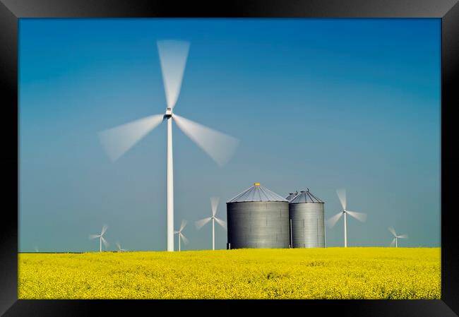 wind turbines Framed Print by Dave Reede