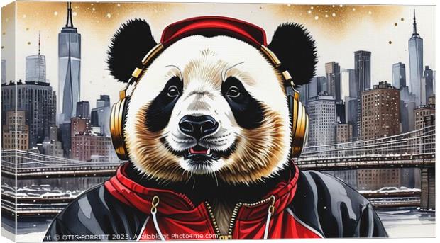 BROOKLYN PANDA 13 Canvas Print by OTIS PORRITT