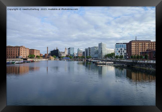 Liverpool Skyline Framed Print by rawshutterbug 