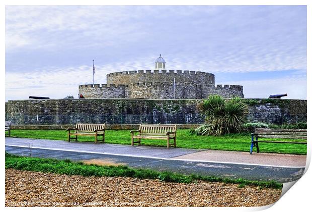 Deal Castle Kent Print by Diana Mower