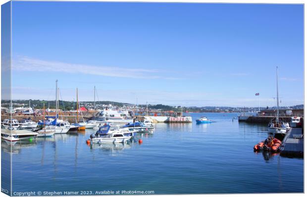 Into Harbour Canvas Print by Stephen Hamer