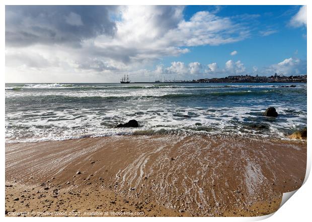 Tall ship  Print by Dudley Wood