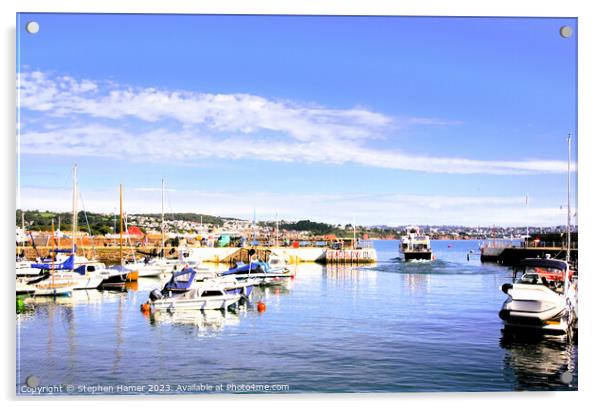 Tor Bay Ferry Acrylic by Stephen Hamer