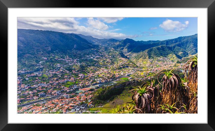 Machico Valley Madeira Framed Mounted Print by Margaret Ryan