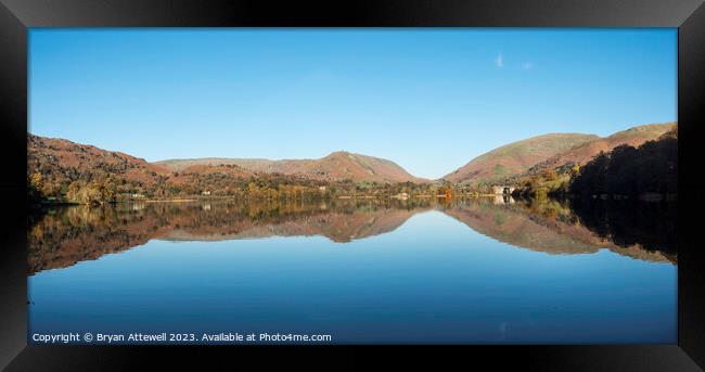 Grasmere Panorama Autumn Framed Print by Bryan Attewell