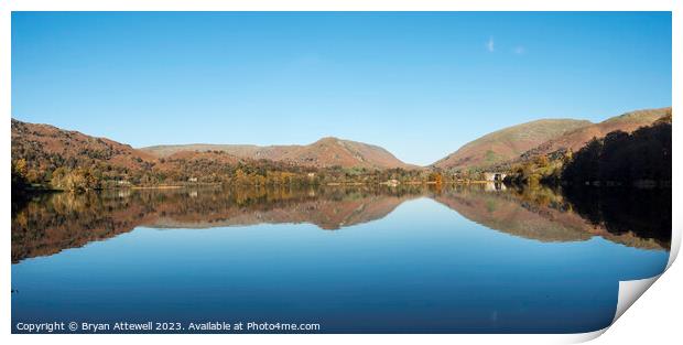 Grasmere Panorama Autumn Print by Bryan Attewell
