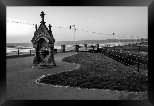  Filey Seafront Black and White Framed Print by Tim Hill