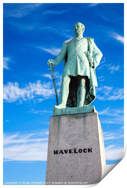 Statue of Sir Henry Havelock Print by Bryan Attewell