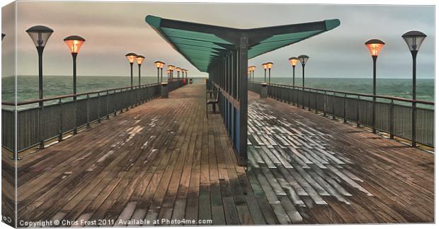 Boscombe Pier Illuminations Canvas Print by Chris Frost