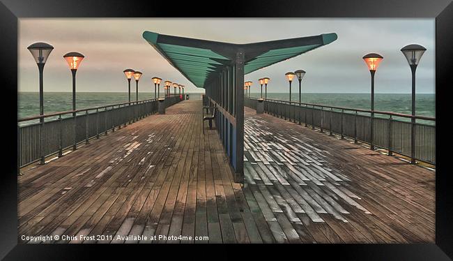Boscombe Pier Illuminations Framed Print by Chris Frost
