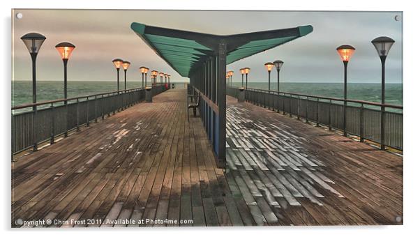 Boscombe Pier Illuminations Acrylic by Chris Frost