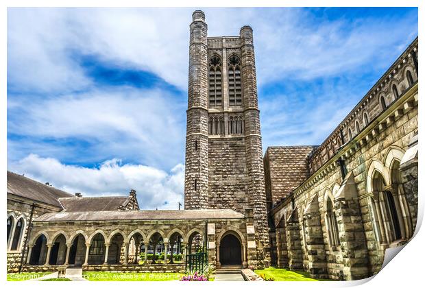 St Andrew Episcopal Cathedral Church Honolulu Hawaii Print by William Perry