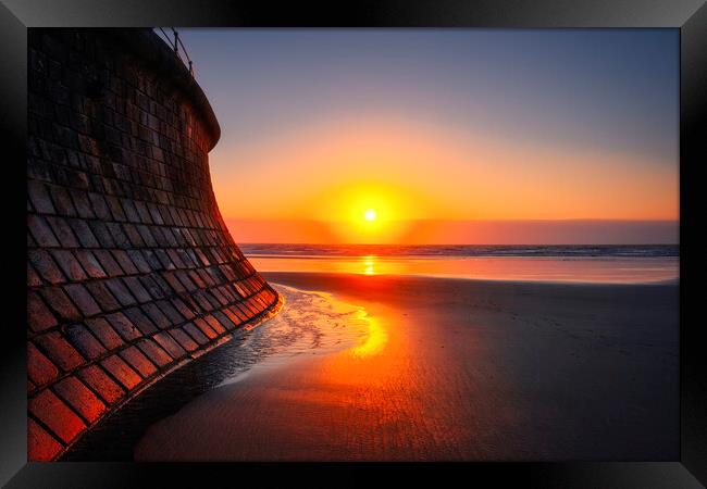  Filey Beach Sunrise Framed Print by Tim Hill