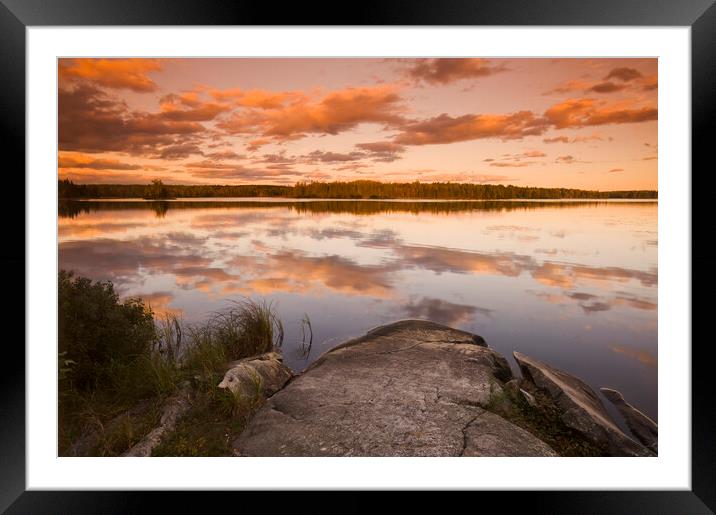 Bunny Lake Framed Mounted Print by Dave Reede