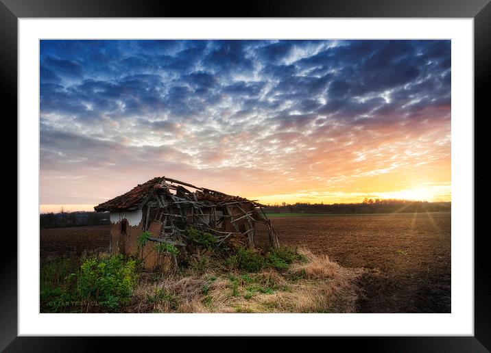 An old ruined hut Framed Mounted Print by Dejan Travica