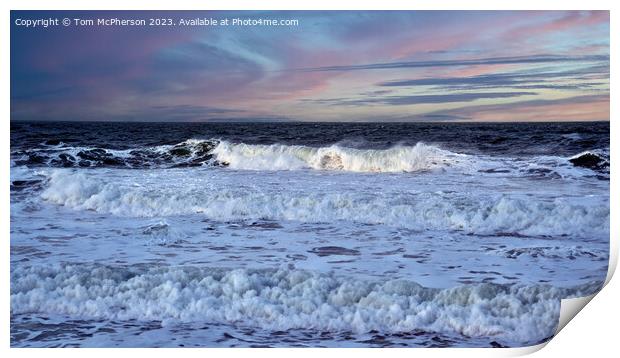 seascape of Moray Firth Print by Tom McPherson
