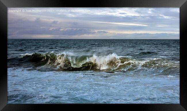 Minimanist seascape of Moray Firth Framed Print by Tom McPherson