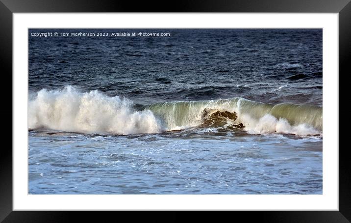 Serene Seascape on Moray Firth Framed Mounted Print by Tom McPherson