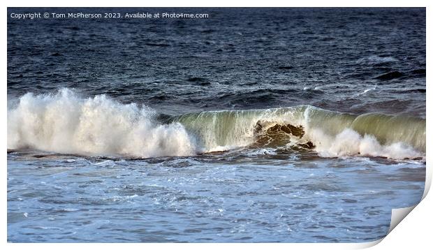 Serene Seascape on Moray Firth Print by Tom McPherson