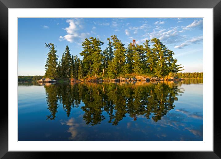 Lake of the Woods Framed Mounted Print by Dave Reede