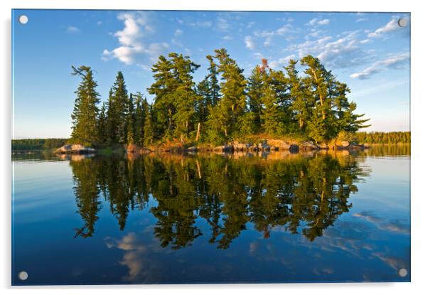 Lake of the Woods Acrylic by Dave Reede