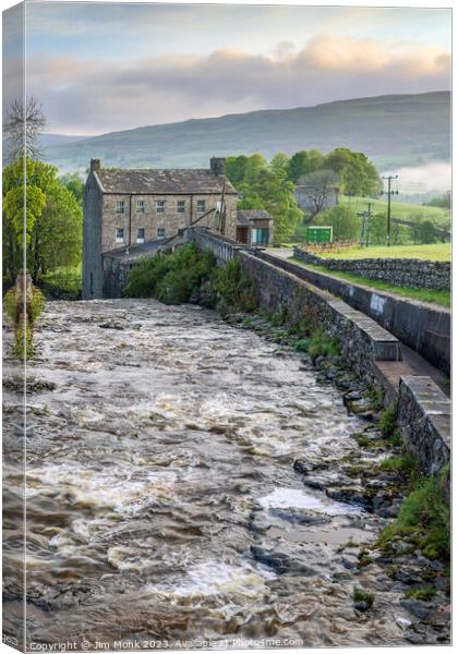 Gayle Mill, Yorkshire Dales Canvas Print by Jim Monk