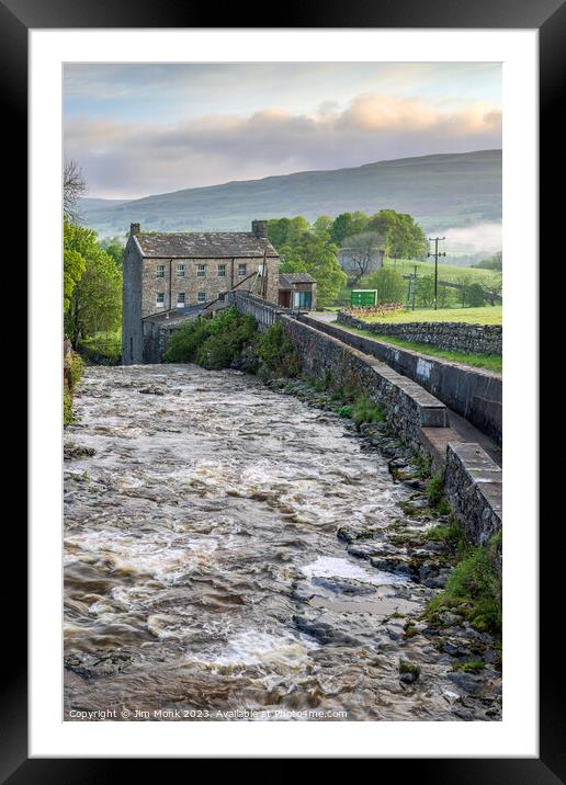 Gayle Mill, Yorkshire Dales Framed Mounted Print by Jim Monk