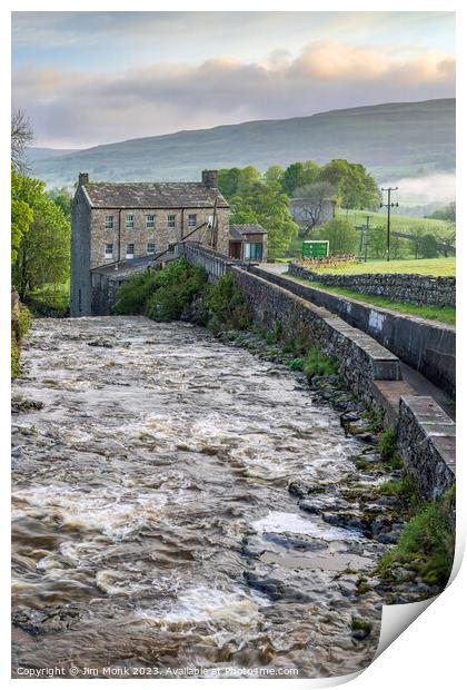 Gayle Mill, Yorkshire Dales Print by Jim Monk