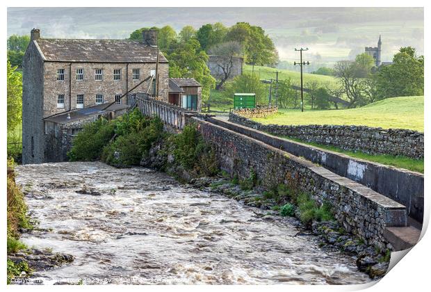 Gayle Mill Yorkshire dales Print by Jim Monk
