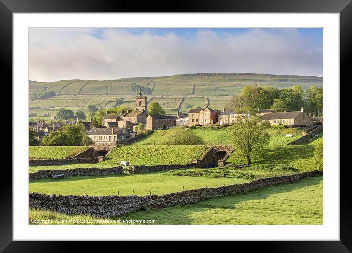Hawes, North Yorkshire Framed Mounted Print by Jim Monk