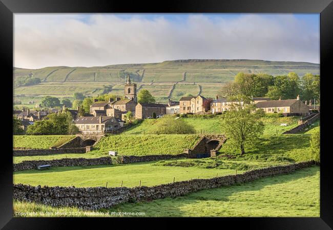 Hawes, North Yorkshire Framed Print by Jim Monk