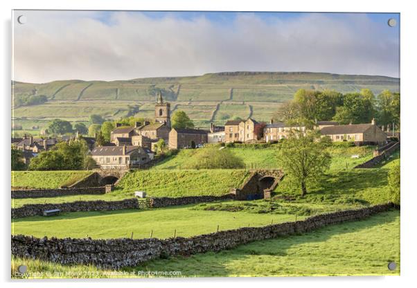 Hawes, North Yorkshire Acrylic by Jim Monk